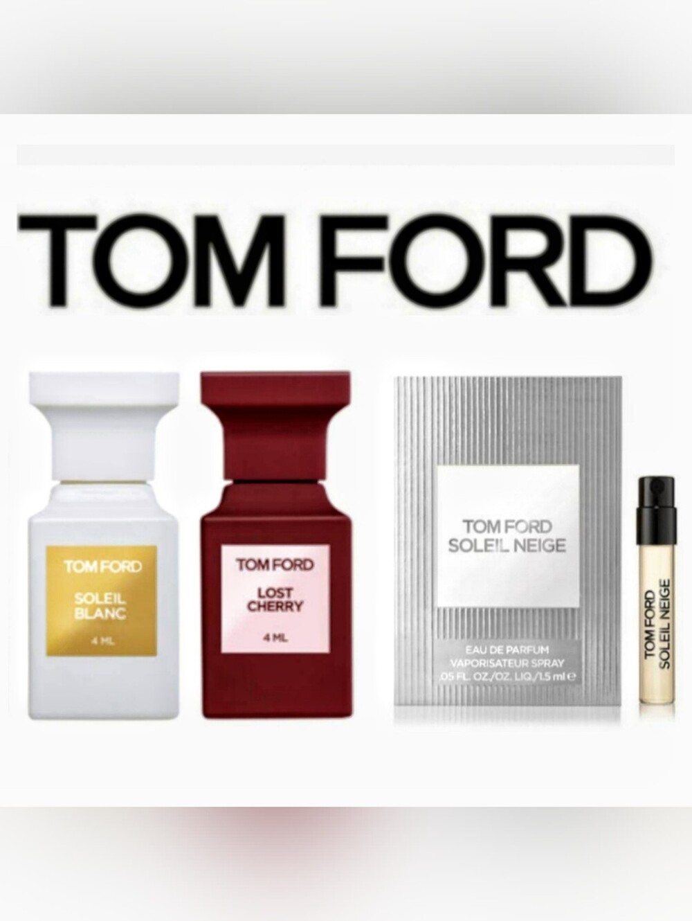 Tom Ford Lost Cherry, Soleil Neige, Soleil Blanc Lot